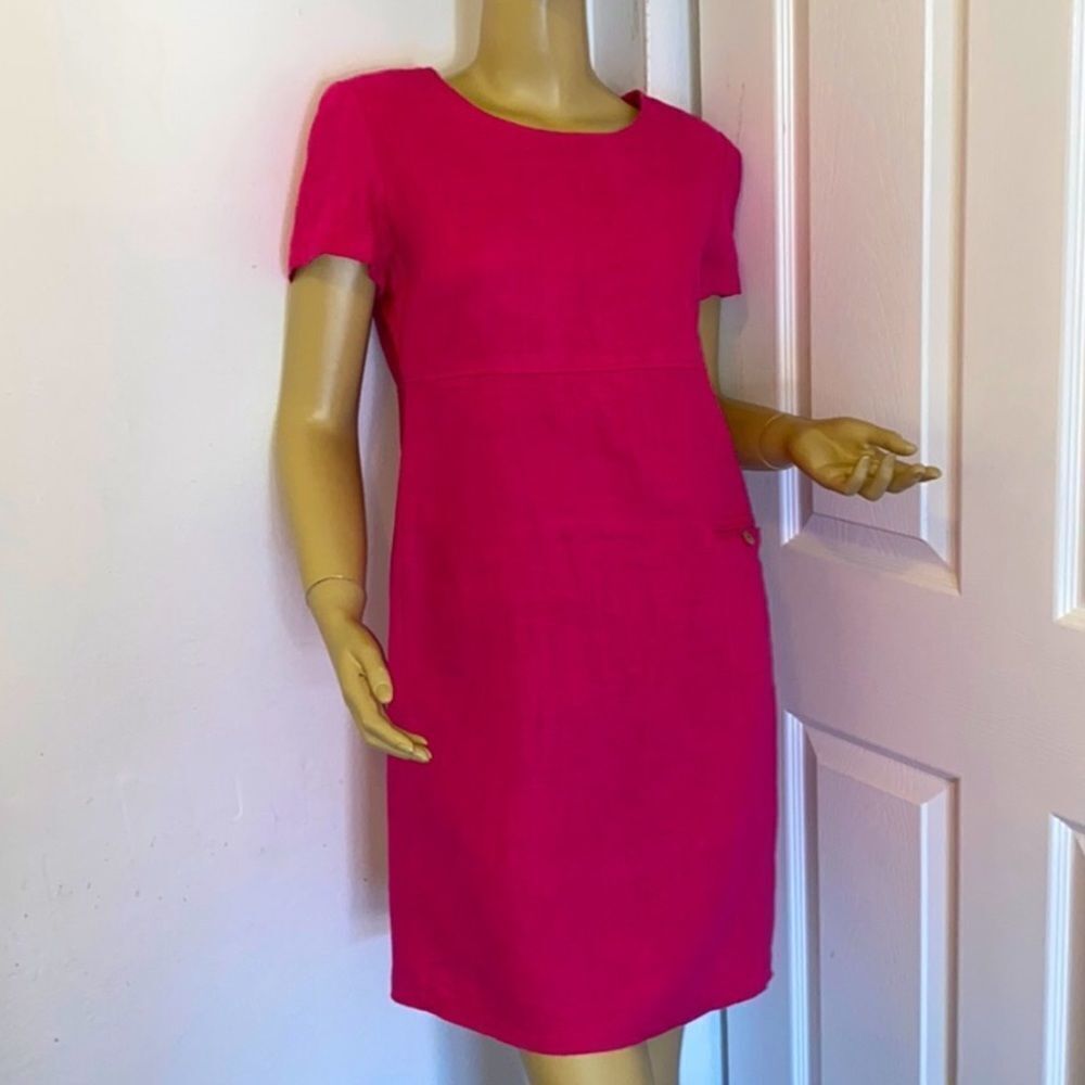 Talbots Short Sleeve Pink Dress